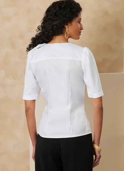 Vogue Patterns V2179 | Vogue Patterns Misses' and Miss Petite Bow Blouse With Sleeve Variations