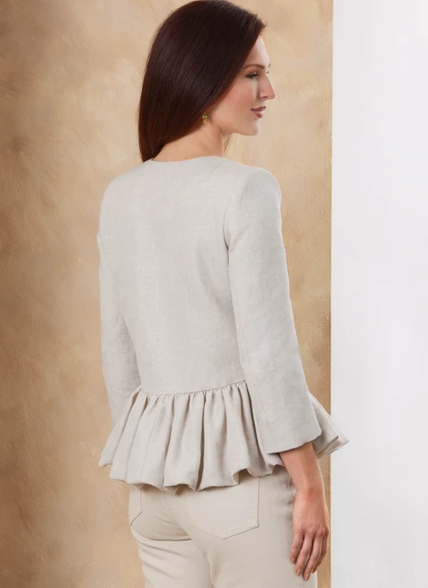 Vogue Patterns V2181 | Vogue Patterns Misses' Peplum Jacket