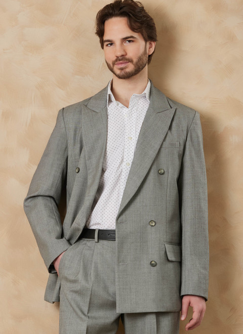 V2190 | Vogue Patterns Men's Relaxed Suit | Vogue Patterns