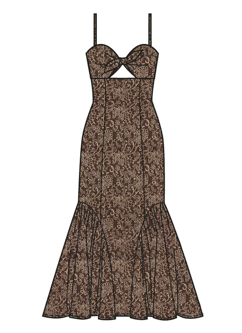 M8679 (PDF) | McCall's Sewing Pattern Misses' Tie Front Cutout