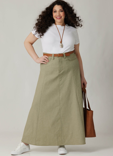 McCall's M8681 | McCall's Sewing Pattern Misses' and Women's Skirt in Two Lengths