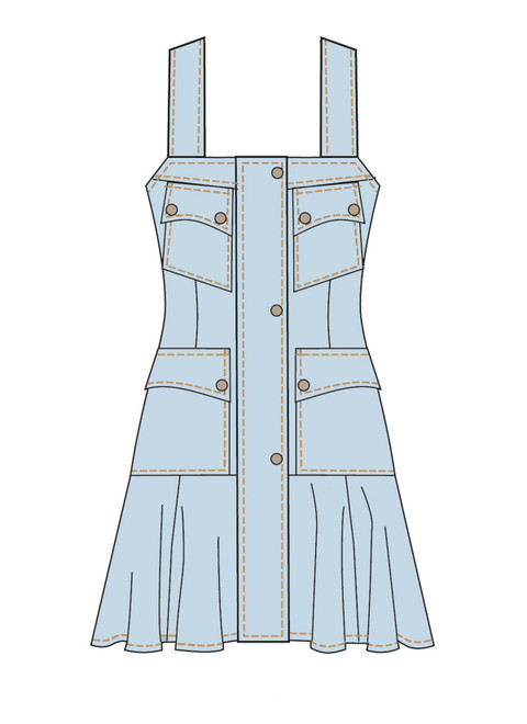 McCall's M8676 | McCall's Sewing Pattern Misses' Utility Inspired Dress