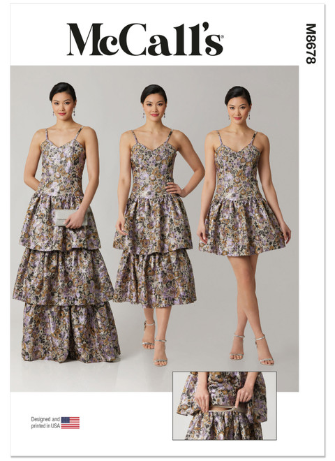 M8678 | McCall's Sewing Pattern Misses' and Miss Petite Dress with