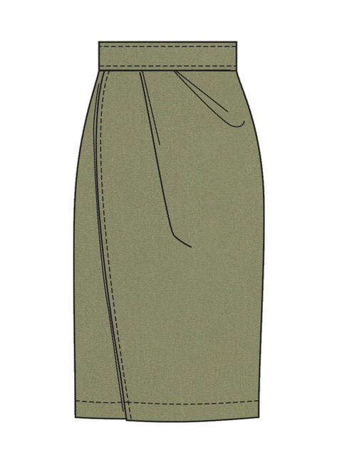 McCall's M8682 | McCall's Sewing Pattern Misses' Shirt with Belt and Wrap Skirt in Two Lengths