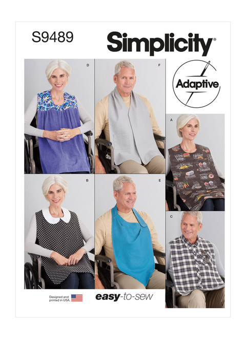 Simplicity S9489 | Adult Bibs | Front of Envelope
