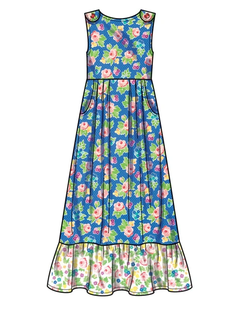 Simplicity S9617 | Children's and Girls' Jumpsuit, Romper and Dress
