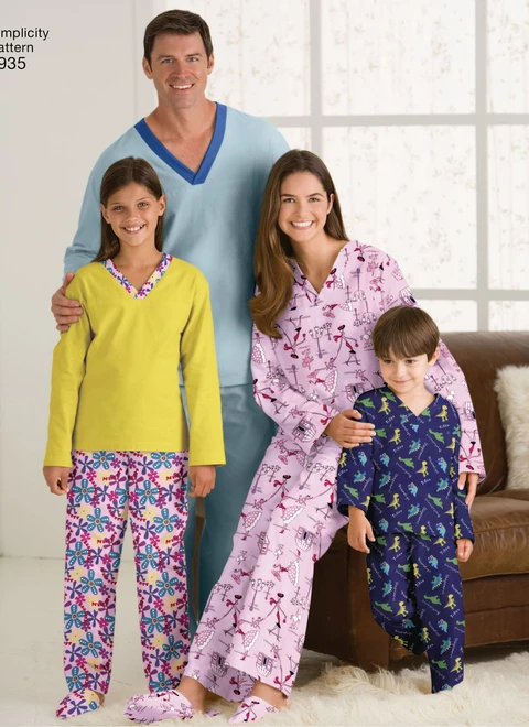 Simplicity S3935 | Child's, Teens' & Adults' Cozywear