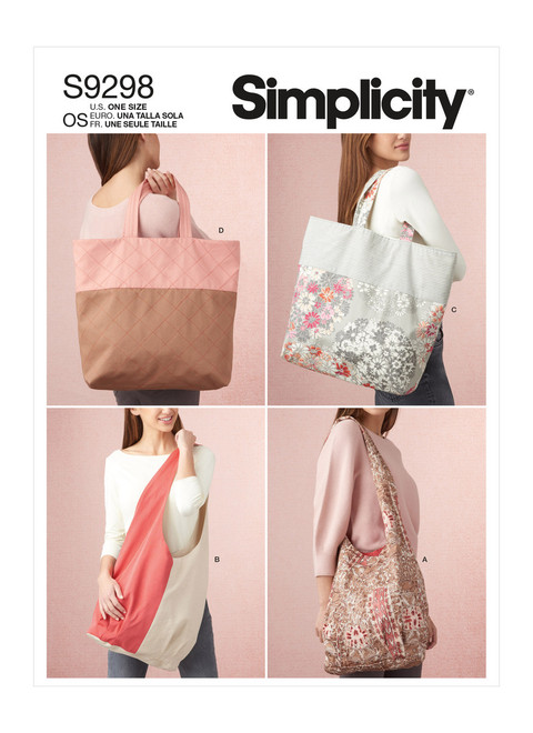Simplicity S9298 | Market Tote Bags | Front of Envelope