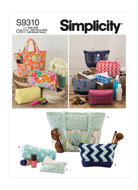 Simplicity S9310 | Totes & Bags In Assorted Sizes | Front of Envelope