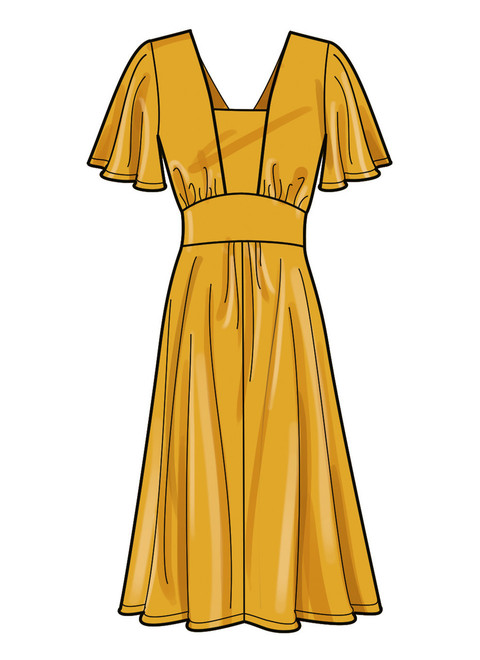 Simplicity S9325 | Misses' & Women's Dress with Length and Sleeve Variations