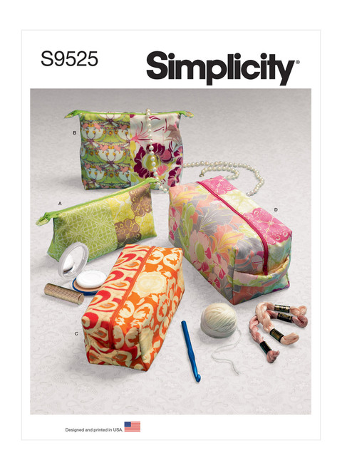 Simplicity S9525 | Zippered Cases | Front of Envelope