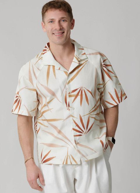 McCall's M8685 | McCall's Sewing Pattern Men's Camp Shirt and Pleated Pants