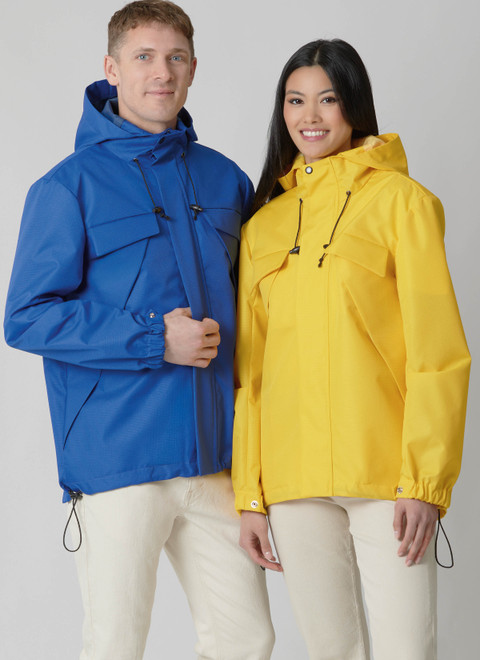 M8687 (PDF) | McCall's Sewing Pattern Unisex Hooded Jacket | McCall's