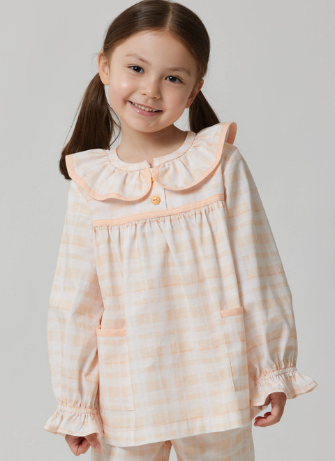 McCall's M8689 | McCall's Sewing Pattern Children's and Girls' Top, Nightgown and Pants