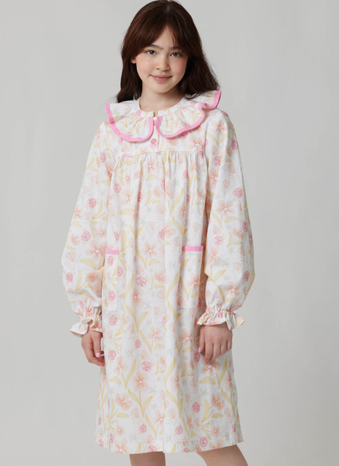 McCall's M8689 | McCall's Sewing Pattern Children's and Girls' Top, Nightgown and Pants