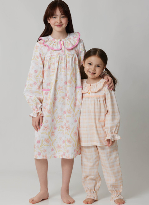 McCall's M8689 | McCall's Sewing Pattern Children's and Girls' Top, Nightgown and Pants