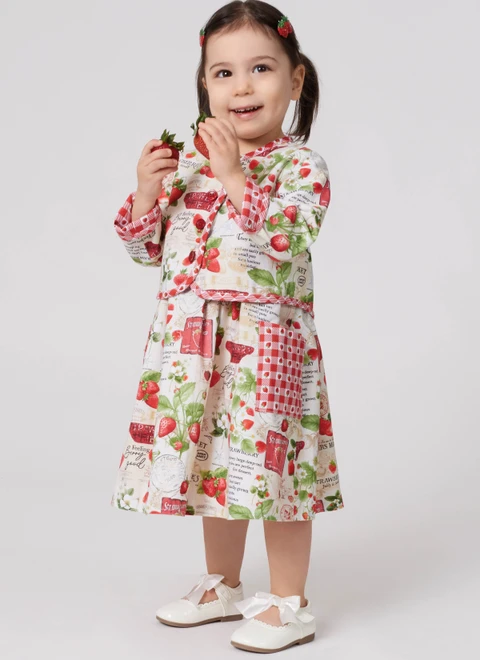 Simplicity S3283 | Simplicity Sewing Pattern Toddler’s Reversible Dress and Jacket Set