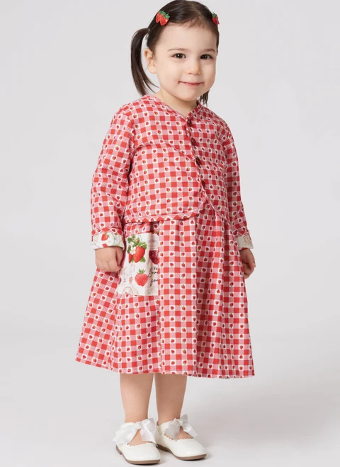 Simplicity S3283 | Simplicity Sewing Pattern Toddler’s Reversible Dress and Jacket Set