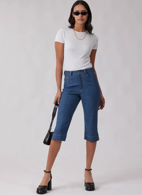Simplicity S3276 | Simplicity Sewing Pattern Misses’ Jeans in Two Lengths