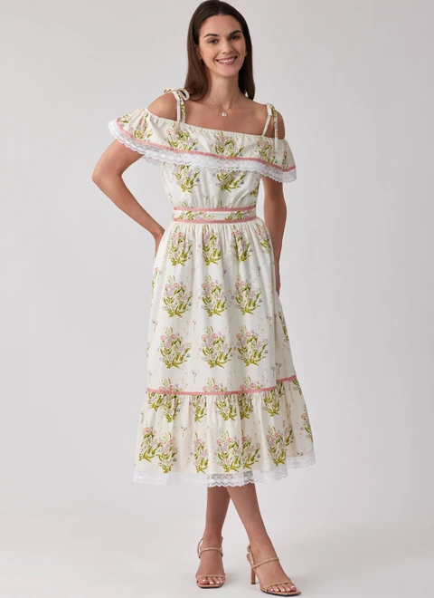 Simplicity S3286 | Simplicity Sewing Pattern Misses' Dress in Two Lengths Gunne Sax Jessica McClintock