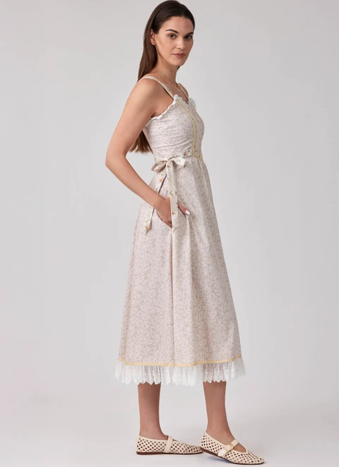 Simplicity S3287 | Simplicity Sewing Pattern Misses' Dress in Two Lengths Gunne Sax by Jessica McClintock