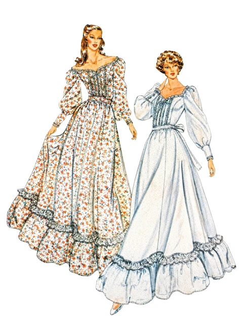 Simplicity S3288 | Simplicity Sewing Pattern Misses' Fitted Dress in Two Lengths Gunne Sax by Jessica McClintock