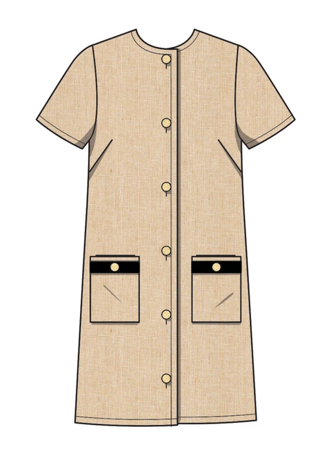 Simplicity S3266 | Simplicity Sewing Pattern Misses Shift Dress with Sleeve Variations