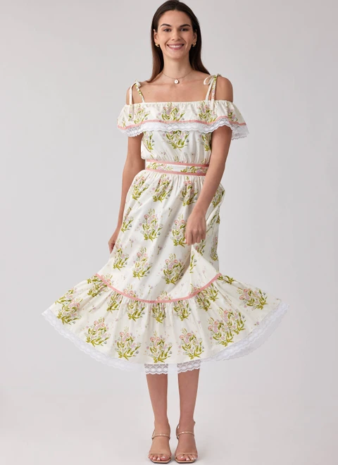 Simplicity S3286 | Simplicity Sewing Pattern Misses' Dress in Two Lengths Gunne Sax Jessica McClintock