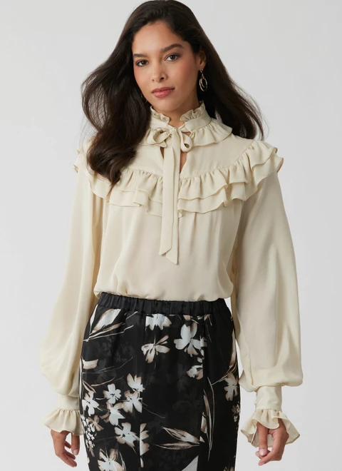McCall's M8696 | McCall's Sewing Pattern Misses' Ruffled Blouses