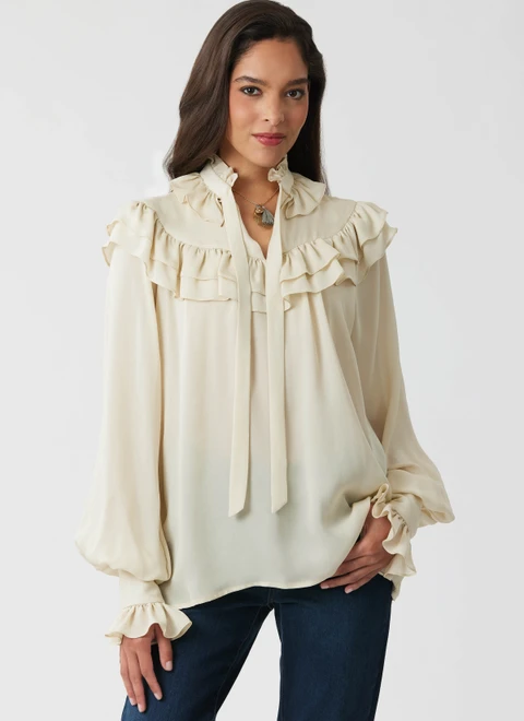 McCall's M8696 | McCall's Sewing Pattern Misses' Ruffled Blouses
