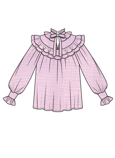 McCall's M8696 | McCall's Sewing Pattern Misses' Ruffled Blouses