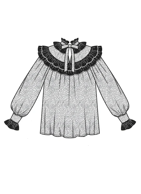 McCall's M8696 | McCall's Sewing Pattern Misses' Ruffled Blouses