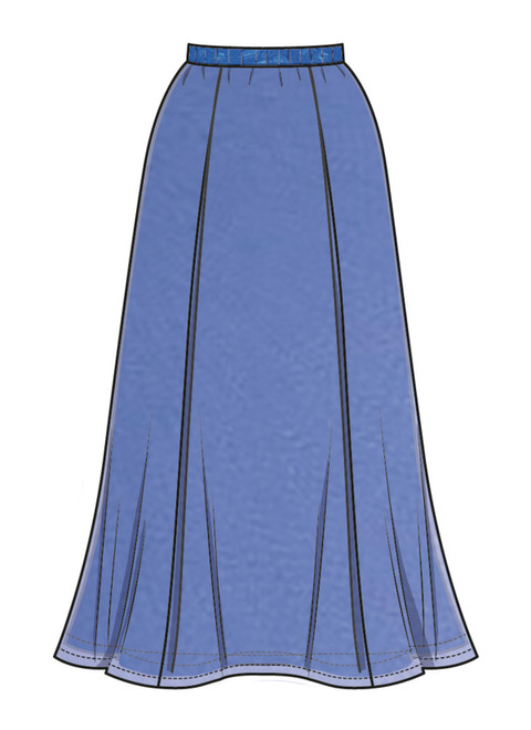 【まる】sheer abstract adjust skirt サイズ1 M8697 | McCall's Sewing Pattern Misses' Sheer Overlay Skirts in