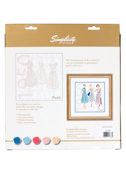 Simplicity Vintage Paint by Number Kit