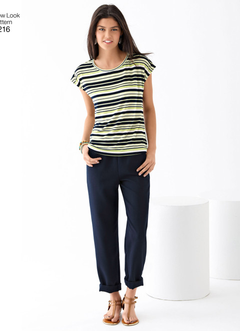 New Look N6216 | Misses' Knit Tops and Pants
