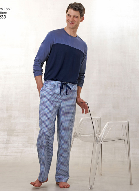 New Look N6233 | Unisex Pants, Robe and Knit Tops