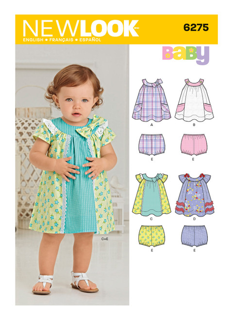 New Look 6137 Pattern KIDS ~ SUMMER DRESSES ~ 4 STYLES ~ Child 3-8