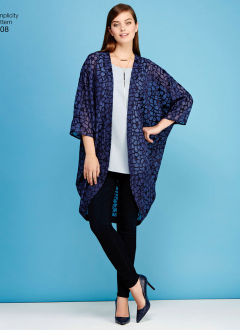 Simplicity S1108 | Misses' Kimonos in Different Styles