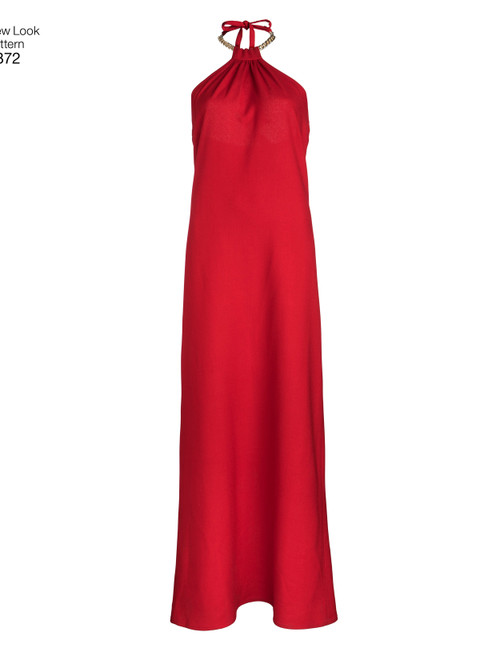 N6372 | New Look Sewing Pattern Misses' Dresses Each in Two Lengths ...