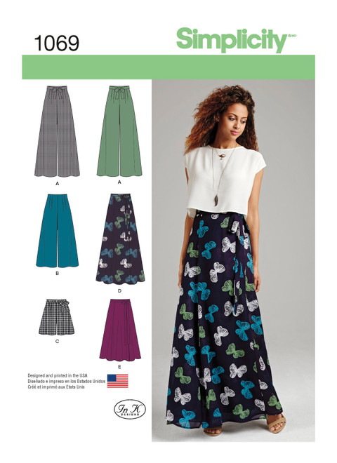 Simplicity Misses' Wide Leg Pants Sewing Pattern, S9236, D5