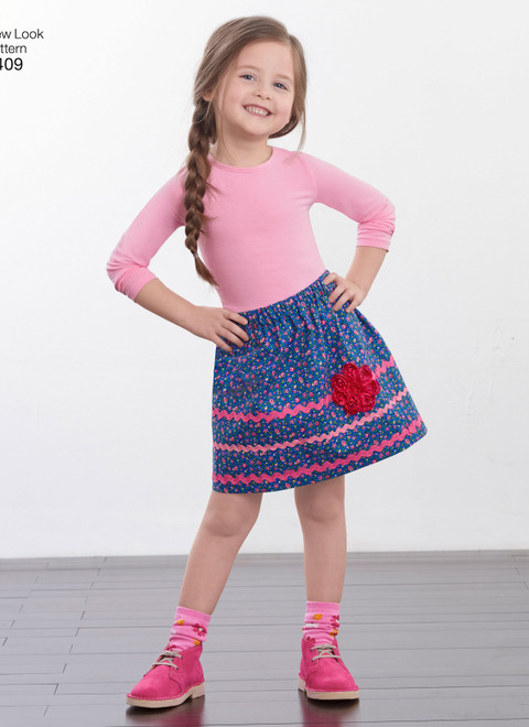 New Look N6409 | Child's Pull-On Skirts