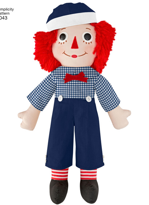 Simplicity S8043 | Raggedy Ann and Andy Dolls