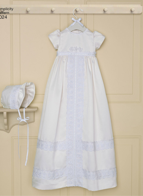 McCall's 4102 Sewing Pattern Infants Baptism Christening Gown makes sizes  S-XL for infants 13 to 24lbs Out of Print : Amazon.in: Office Products