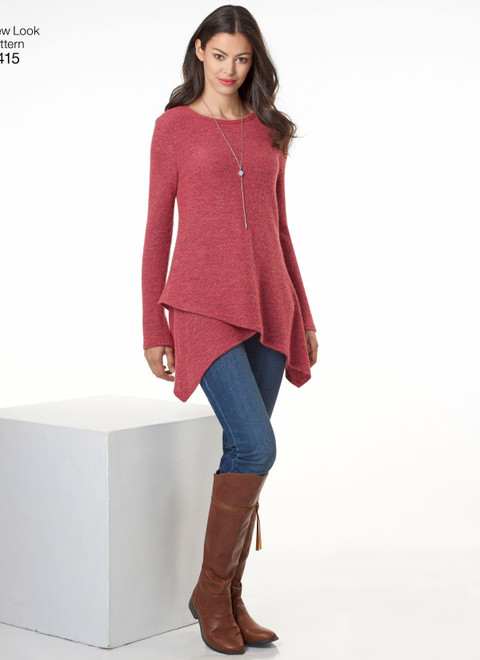 New Look N6415 | Misses' Knit Tunics