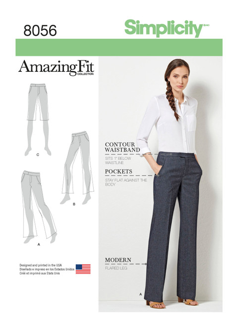 Simplicity Cropped Trousers and Skirt Sewing Pattern S9181 (16-24) |  Hobbycraft