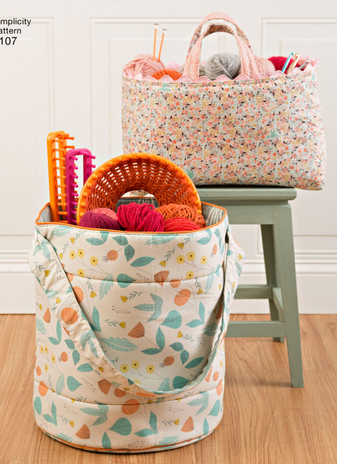Simplicity S8107 | Bucket, Basket and Tote Organizers