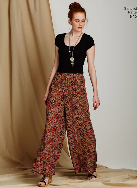 Digital Download | Simple Sew Palazzo Trousers/Pants with Pockets Patt