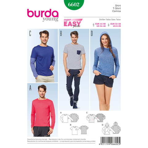 Burda Style BUR6602 | Shirt | Front of Envelope