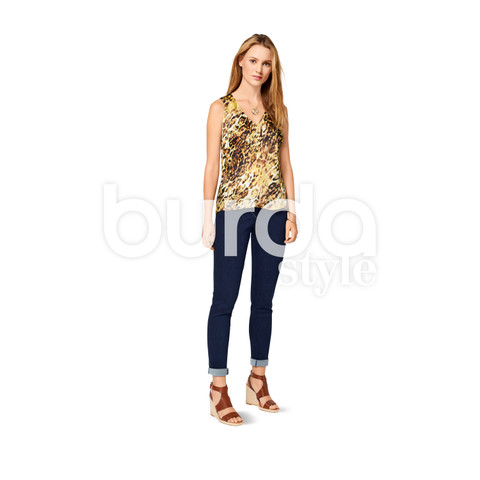 Burda Style BUR6501 | Misses' Top with Flounce