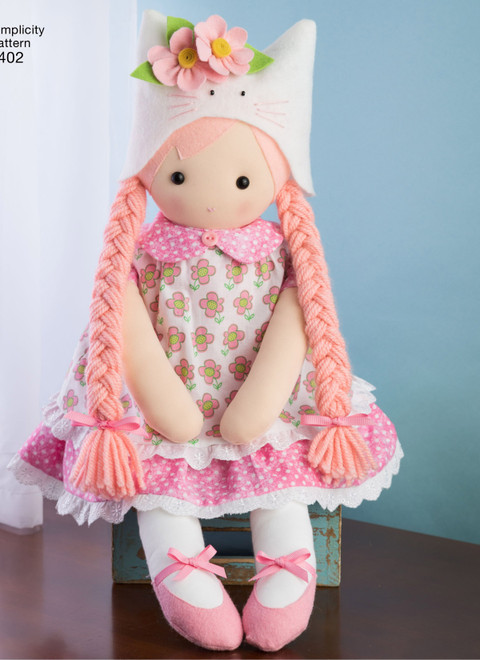 Simplicity S8402 | 23" Stuffed Dolls with Clothes